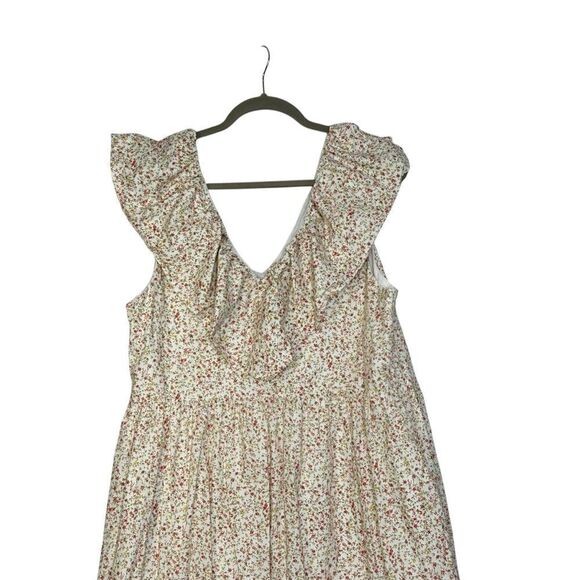 English Factory Floral Ruffled Midi Dress | Size 1X - Picture 9 of 10